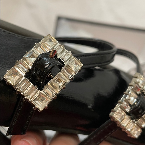 •CAPE ROBBIN• “Selina” Double Strap Mary Jane Heels - Black // NIB - Picture 12 of 16